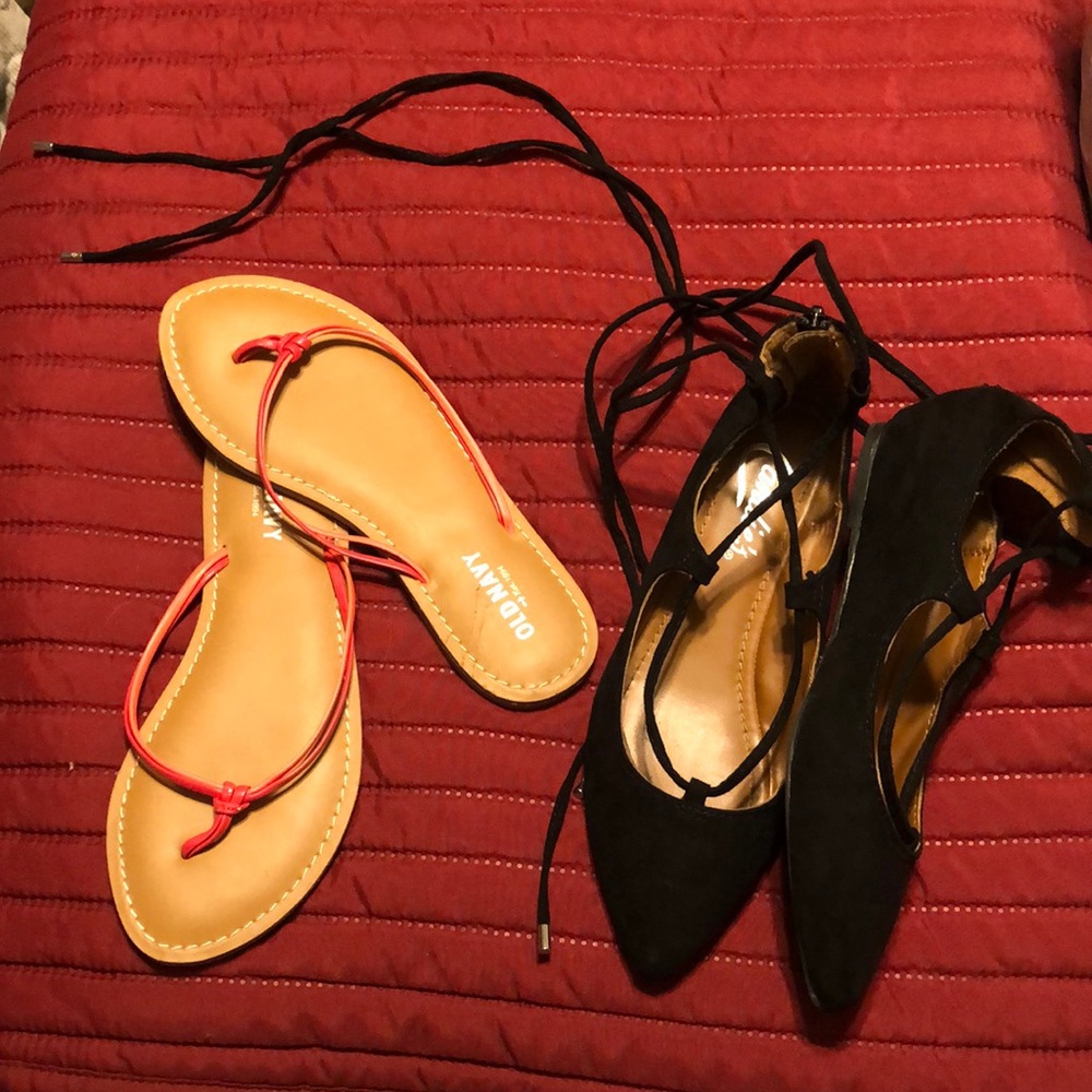 Flats and flip flops bundle